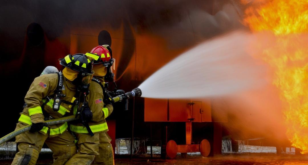 Fire safety equipment in an industrial location